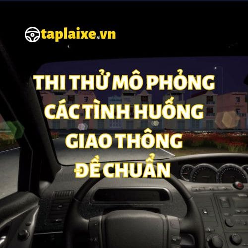 Thi thử 120 câu hỏi tình huống mô phỏng online